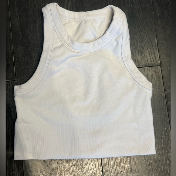 Alo White Racerback Tank Top - Picture 2 of 3